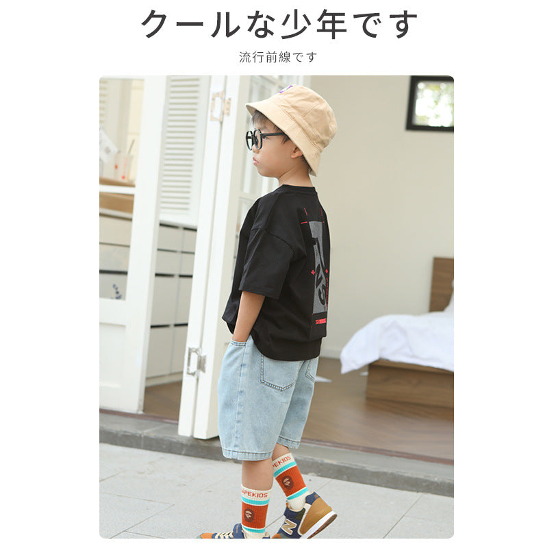 EM3352日系夏季男童純棉短袖T恤2024.03.22
