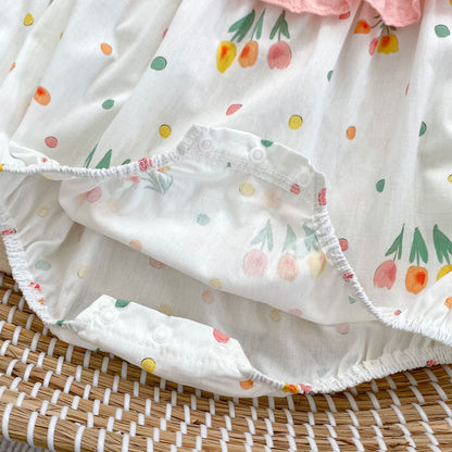 DF0062夏季甜美花朵刺繡無袖三角包屁衣2024.02.27
