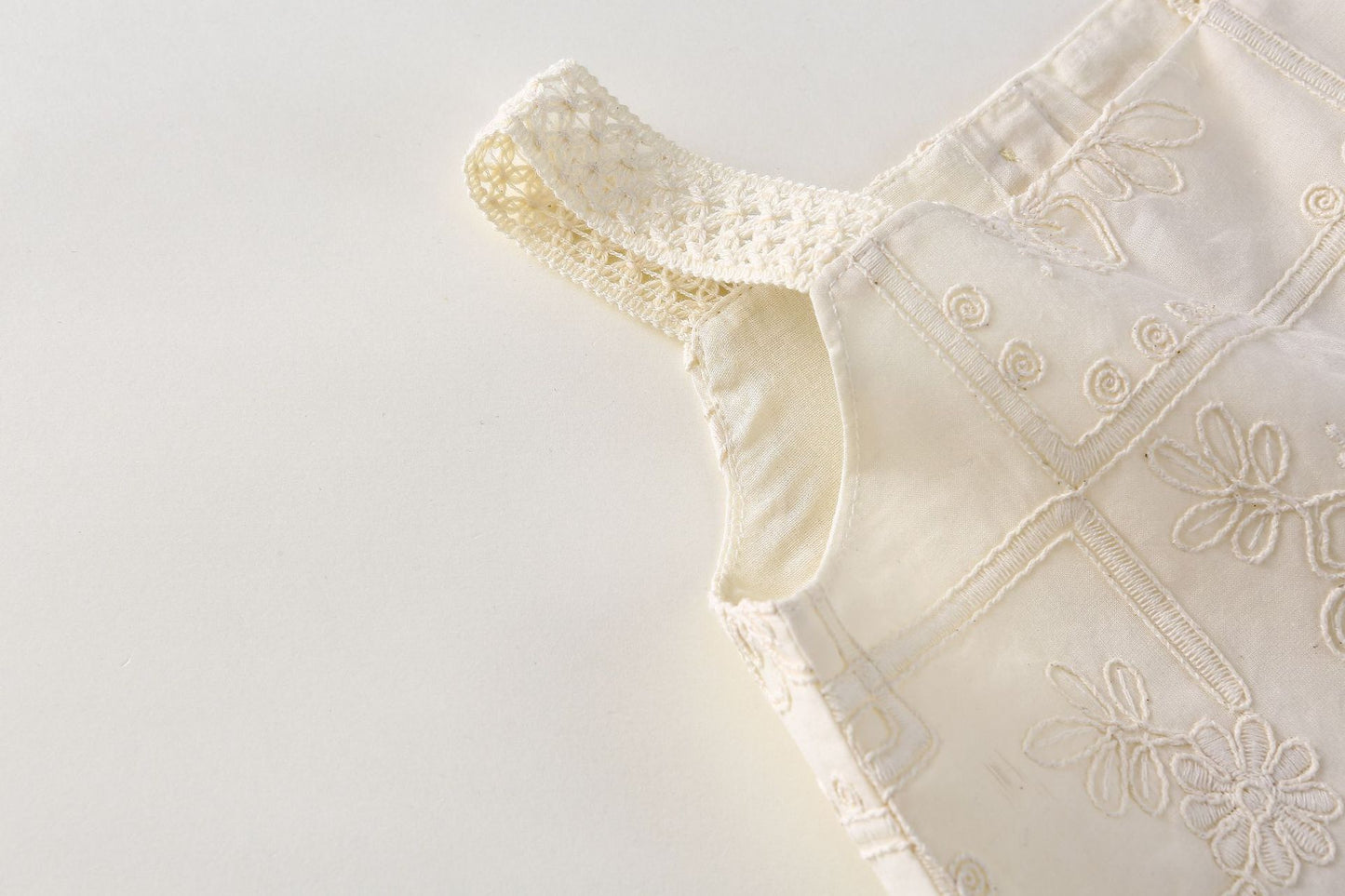 AJ1707夏季女童刺繡吊帶衫甜美半身裙兩件套套裝2024.06.07