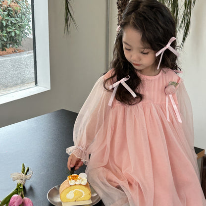 AF1670韓版春季網紗公主連衣裙2024.02.20