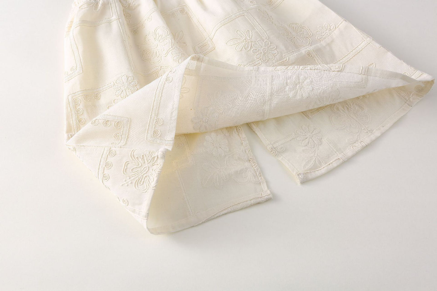 AJ1707夏季女童刺繡吊帶衫甜美半身裙兩件套套裝2024.06.07