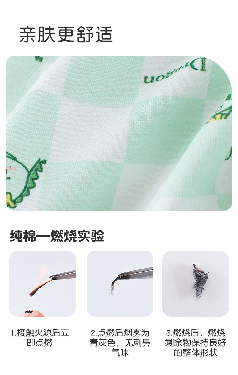 AK4003男孩萊卡棉恐龍北極熊平角四角褲2024.07.30