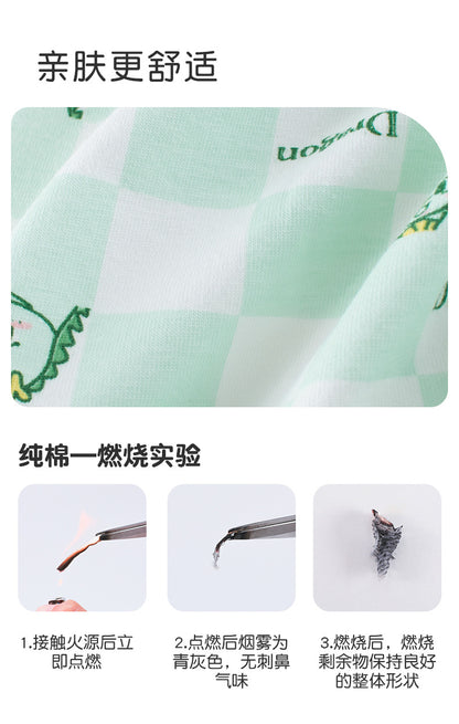 AK4003男孩萊卡棉恐龍北極熊平角四角褲2024.07.30