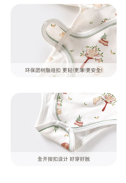 DM3015春秋季趣味萌兔純棉新生兒包屁衣2024.03.08