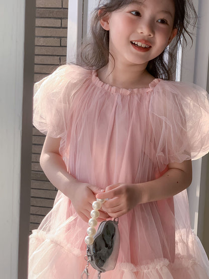 CM4802夏季女童粉色仙女公主裙2024.03.15
