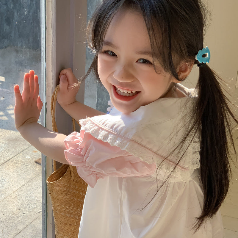AM1680夏季洛麗塔花邊蝴蝶結連衣裙2024.03.29