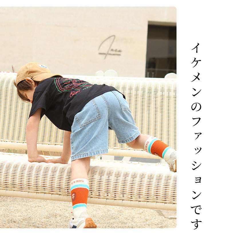 EM3109日系夏季男童牛仔短褲2024.03.22