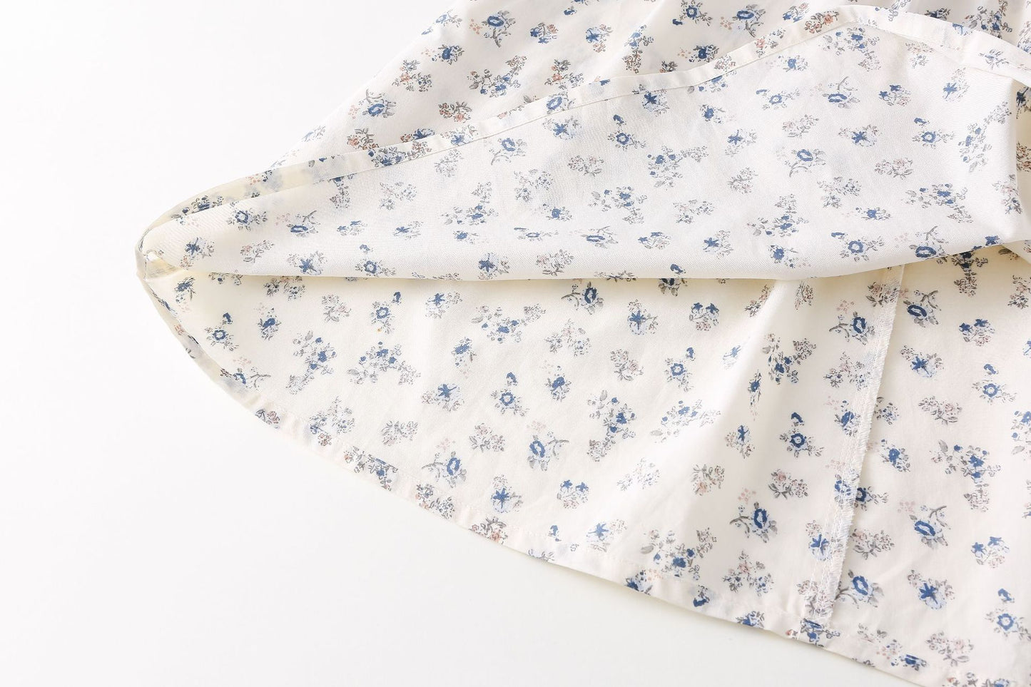 AF1665甜美碎花刺繡翻領長袖連衣公主裙2024.02.20