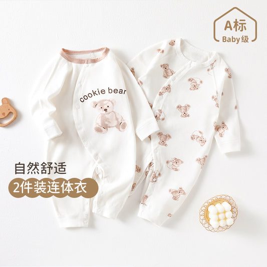 DM3094四季餅乾熊愛心兔純棉新生兒2件裝2024.03.08