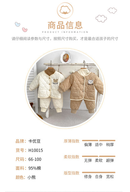 DO0015冬季超萌小熊夾棉套裝2023.10.31
