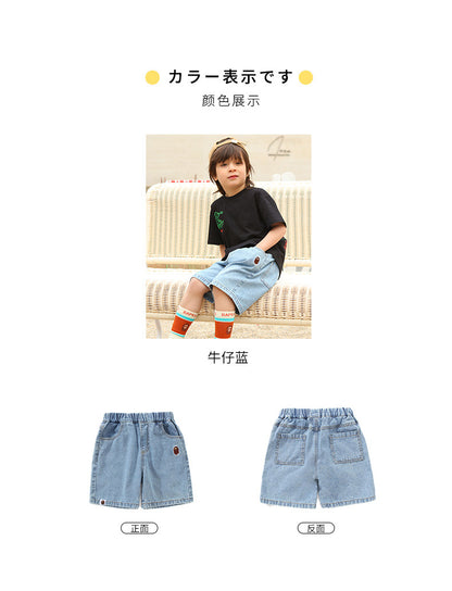 EM3109日系夏季男童牛仔短褲2024.03.22
