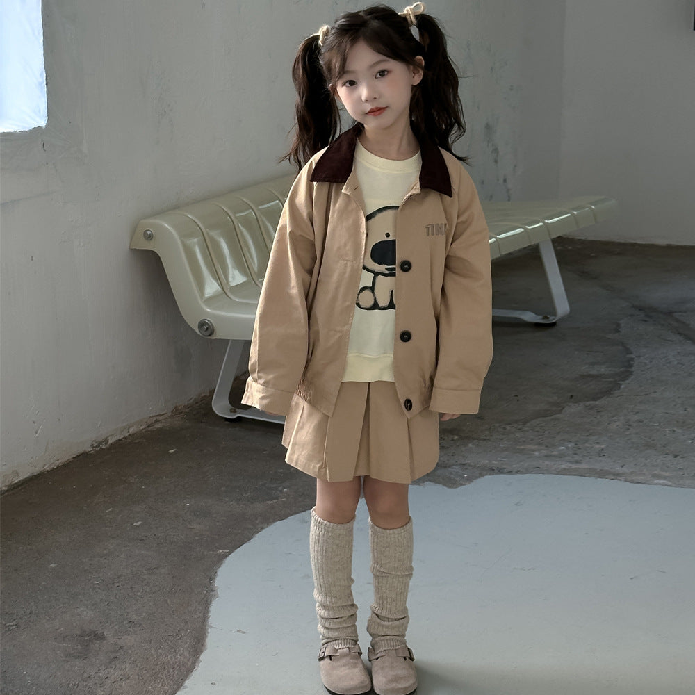 CA4659秋季女童學院風童套裝2024.08.06
