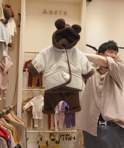 DD3127冬季小熊加厚羊羔絨兩穿拜年服2023.12.15