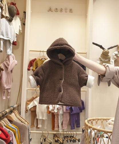 DD3127冬季小熊加厚羊羔絨兩穿拜年服2023.12.15