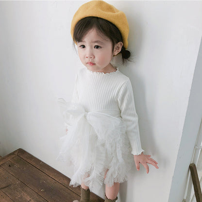 AF9113針織連衣裙上衣女寶蓬蓬紗裙蛋糕裙2023.02.28