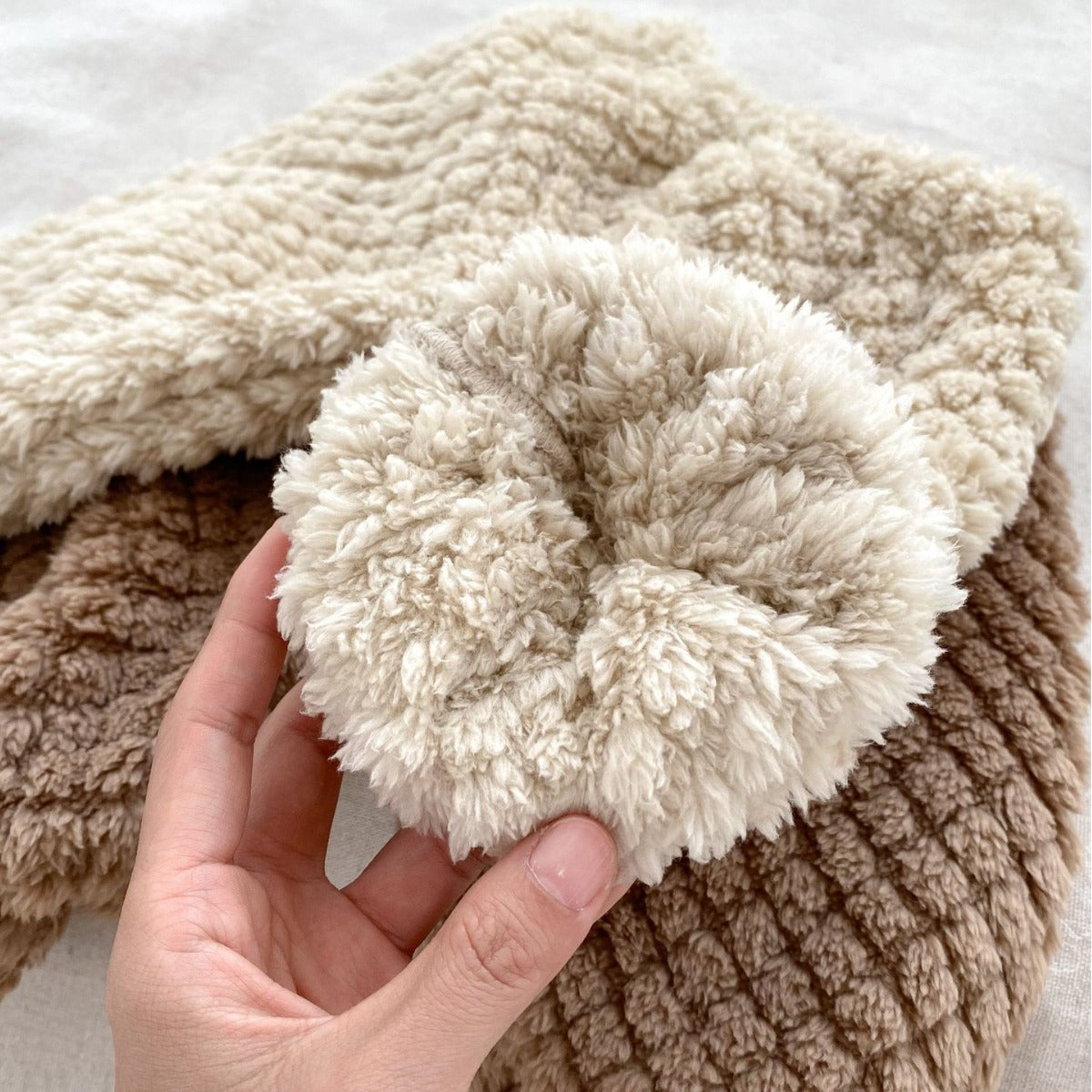 DN0058冬季加絨可愛卡通刺繡保暖兩件套2023.11.17
