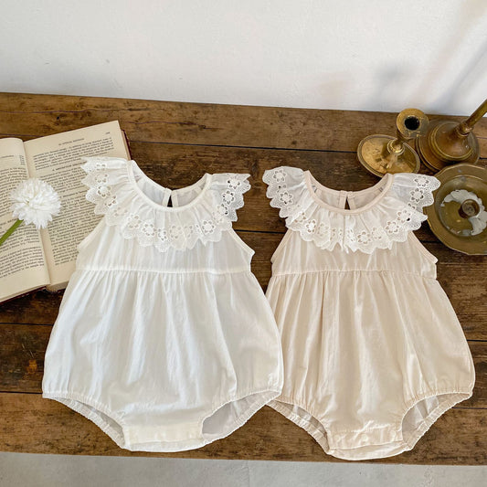 DA5179薄款女寶寶無袖包屁衣簡約純色全棉包屁衣2023.04.14
