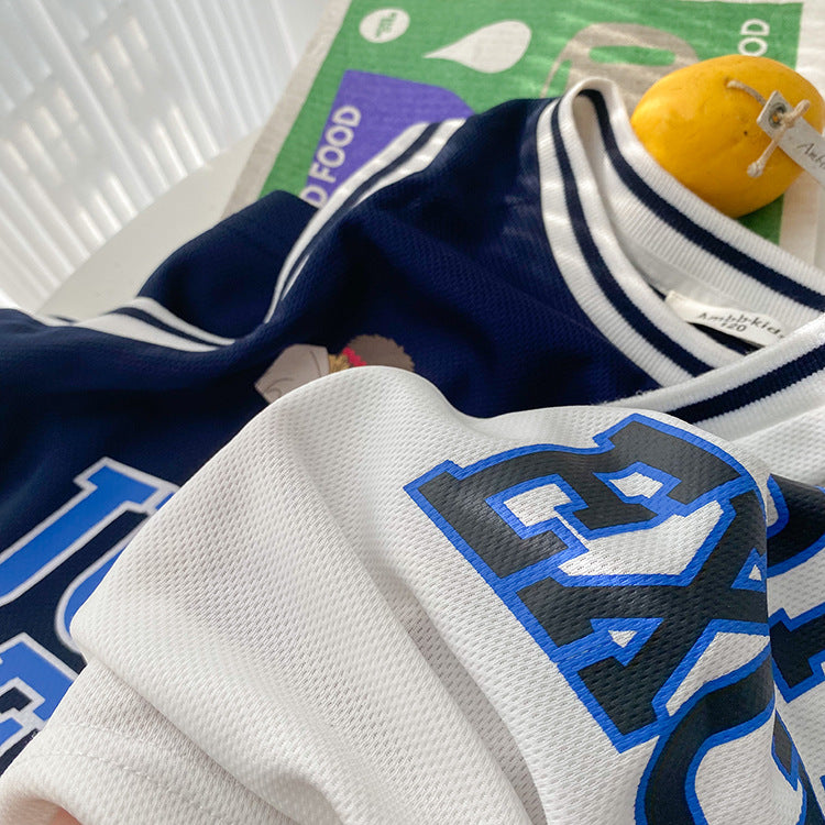 EA6067寬鬆無袖上衣男童網眼透氣運動籃球服2023.04.11