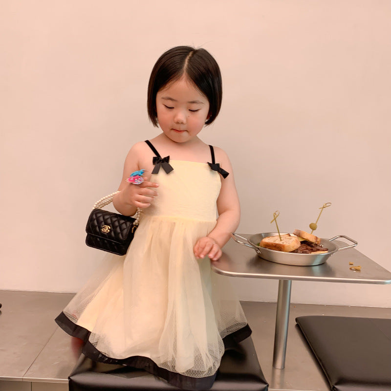 AA1175仙女百搭外穿小蝴蝶結連衣裙2023.04.07