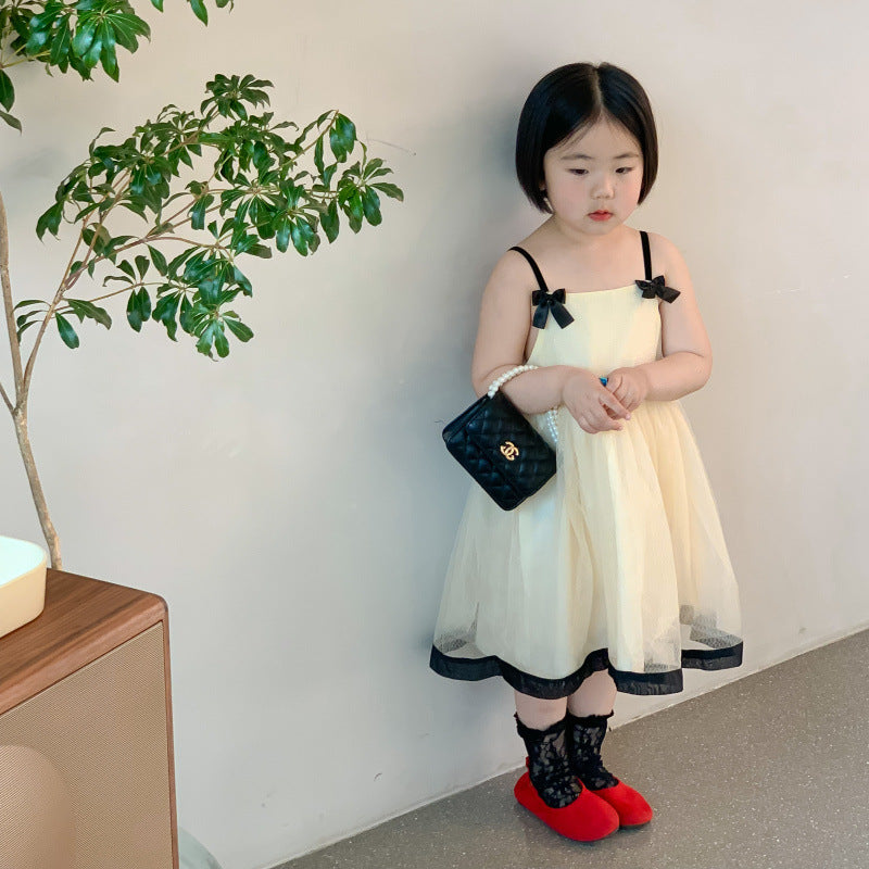 AA1175仙女百搭外穿小蝴蝶結連衣裙2023.04.07