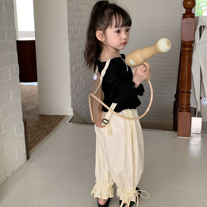 AF1391洋氣套裝兒童韓版時髦女寶寶休閒兩件套2023.02.21