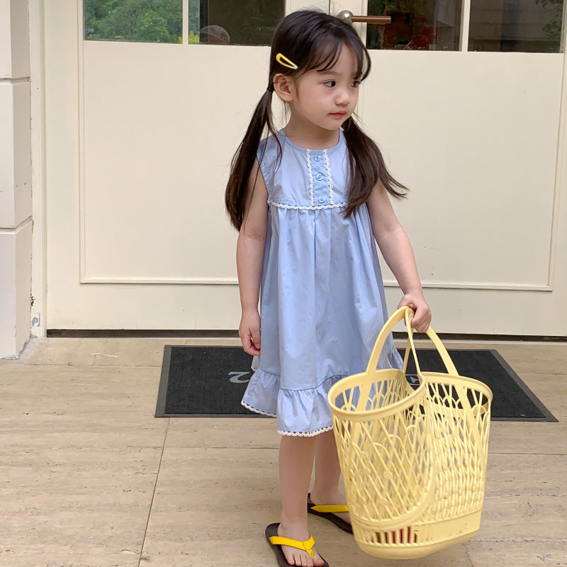 AA1451韓版小女孩可愛背心公主裙2023.04.21