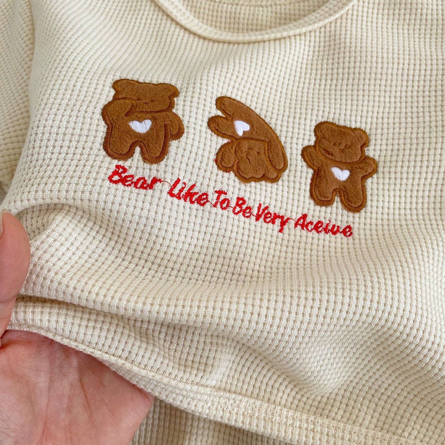 DA5218小熊刺繡兩件套2023.04.18
