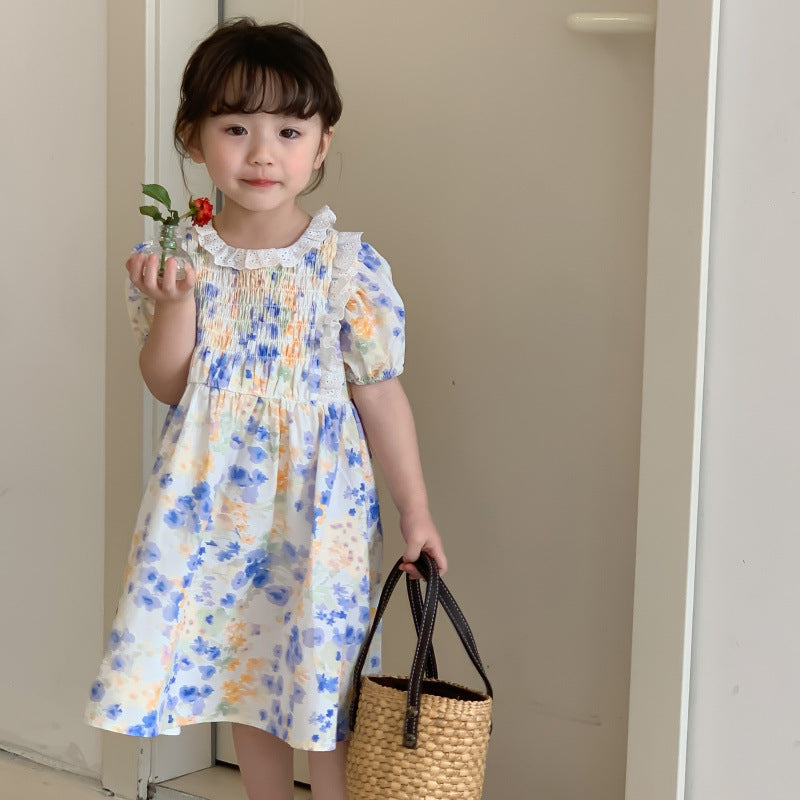 AM1432兒童洋氣甜美泡泡袖公主裙2023.03.24