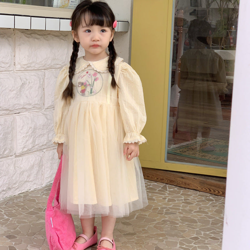 AF1366可愛女寶寶甜美公主連衣裙2023.02.28