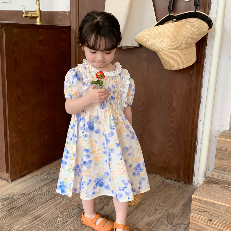 AM1432兒童洋氣甜美泡泡袖公主裙2023.03.24