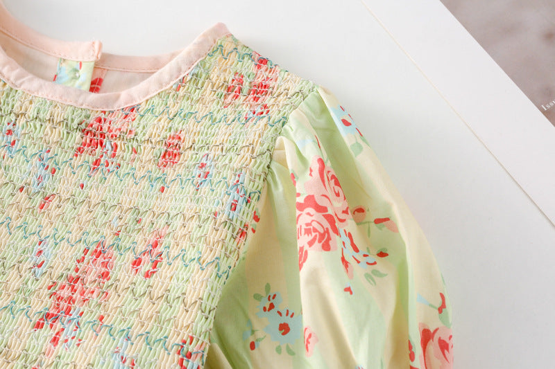 AA1418刺繡法式短袖公主裙2023.04.21