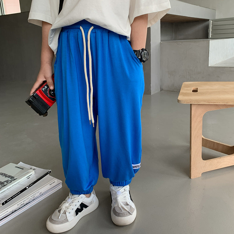 ❗️清倉特賣❗️EA6073男童莫代爾抽繩寬鬆空調褲2023.04.07